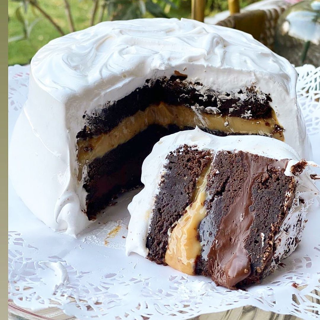 Torta Brownie manjar nutella